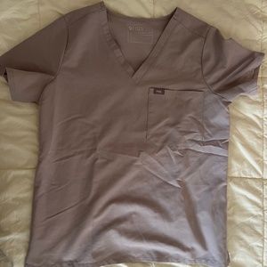 FIGS Catarina Scrub Top - Slate, Size Medium